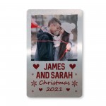 Christmas Gift For Boyfriend Husband Personalised Metal Card