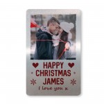 Christmas Gift For Boyfriend Husband Personalised Photo Card