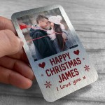 Christmas Gift For Boyfriend Husband Personalised Photo Card