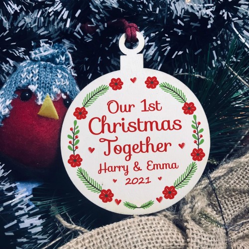 Personalised First Christmas As A Couple Gifts For Boyfriend