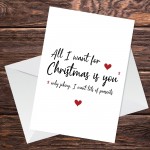 Hilarious Christmas Card For Boyfriend Husband Funny Joke Card
