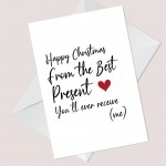 Funny Hilarious Christmas Card For Boyfriend Husband Joke Card