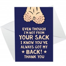 Stepdad Christmas Birthday Card Not From Your Humor Funny Card