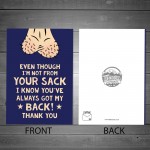 Stepdad Christmas Birthday Card Not From Your Humor Funny Card