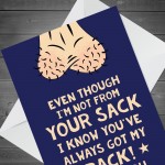Stepdad Christmas Birthday Card Not From Your Humor Funny Card