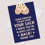 Stepdad Christmas Birthday Card Not From Your Humor Funny Card