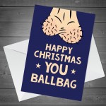 FUNNY Christmas Card For Dad Uncle Brother Joke Hilarious Card