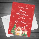 New Home Christmas Card For Friend Couple House Warming Card