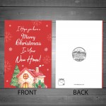 New Home Christmas Card For Friend Couple House Warming Card