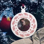 1st Christmas Together Bauble Personalised Photo Wooden Bauble