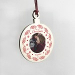 1st Christmas Together Bauble Personalised Photo Wooden Bauble
