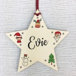 Babys 1st Christmas Decoration Personalised Hanging Star