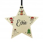 Babys 1st Christmas Decoration Personalised Hanging Star
