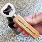 Congratulations Gift New Job Gift Wooden Bottle Opener Colleague