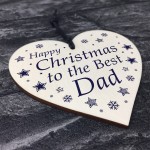 Novelty Dad Christmas Gift Wood Heart Dad Gift From Daughter Son