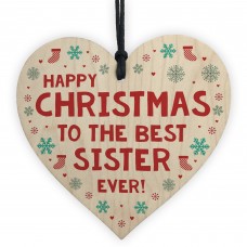 Novelty Christmas Gift For Sister Hanging Heart Gift For Her