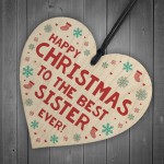 Novelty Christmas Gift For Sister Hanging Heart Gift For Her