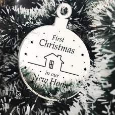 Christmas Tree Decoration 1st First Christmas New Home Bauble