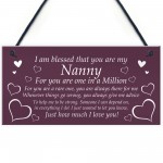 Christmas Gift For Nanny Hanging Sign Grandparent Gift Thank You