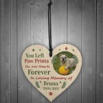 Wood Christmas Decoration Photo Personalised Dog Memorial Gift