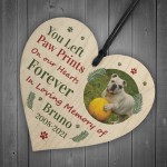 Wood Christmas Decoration Photo Personalised Dog Memorial Gift