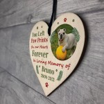 Wood Christmas Decoration Photo Personalised Dog Memorial Gift