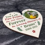 Wood Christmas Decoration Photo Personalised Dog Memorial Gift