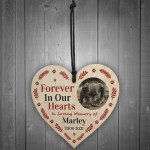 Memorial Gift For Dog Pet Wooden Heart Personalised Decoration