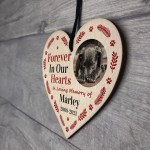 Memorial Gift For Dog Pet Wooden Heart Personalised Decoration