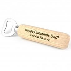 Novelty Christmas Gift For Dad Personalised Bottle Opener