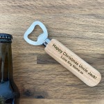 Novelty Christmas Gift For Uncle Personalised Bottle Opener