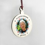 In Memory Christmas Tree Decoration Personalised Nan Mum Gift