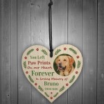 Any Name Dog Pet Memorial Gift Personalised Hanging Heart