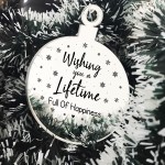 1st Christmas Tree Decoration Personalised First Christmas Home