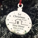 Personalised Christmas Tree Decoration 1st First Christmas Home