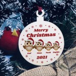 Personalised Christmas Decoration For Family Mum Dad Decoration