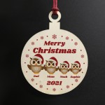 Personalised Christmas Decoration For Family Mum Dad Decoration