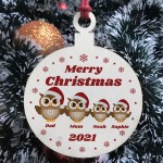 Personalised Christmas Decoration For Family Mum Dad Decoration