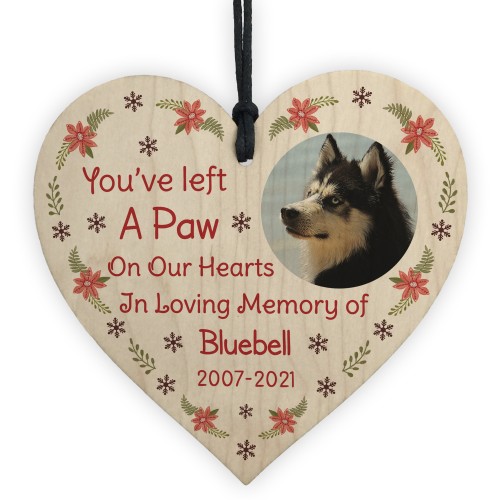 Personalised Dog Memorial Christmas Bauble Custom Photo Gifts