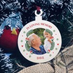 Personalised Memorial Christmas Decoration For Dad Grandad