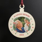 Personalised Memorial Christmas Decoration For Dad Grandad
