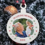 Personalised Memorial Christmas Decoration For Dad Grandad
