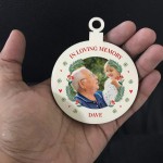 Personalised Memorial Christmas Decoration For Dad Grandad