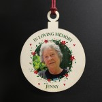 Personalised In Loving Memory Christmas Bauble Tree Decoration