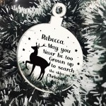 Personalised Christmas Tree Decoration Baby's First Christmas