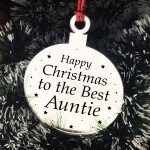 Christmas Gift For Auntie Christmas Tree Decoration Engraved