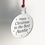 Christmas Gift For Auntie Christmas Tree Decoration Engraved