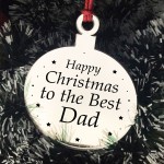 Christmas Gift For Dad Christmas Tree Decoration Engraved Bauble