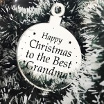 Christmas Gift For Grandma Christmas Tree Decoration Engraved