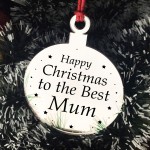 Christmas Gift For Mum Christmas Tree Decoration Engraved Bauble